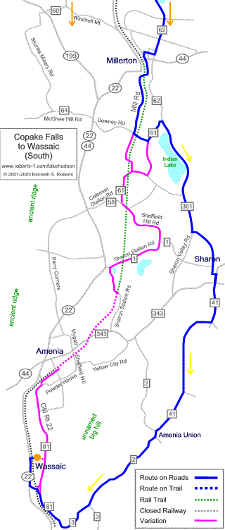 South section of Route Map